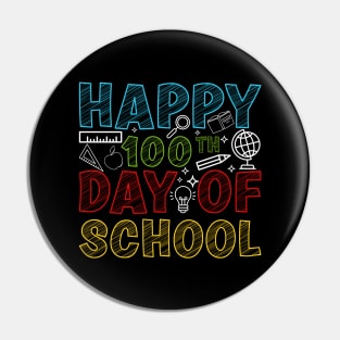 Happy 100th Day of School Teachers Kids 100 Days Smarter Pin