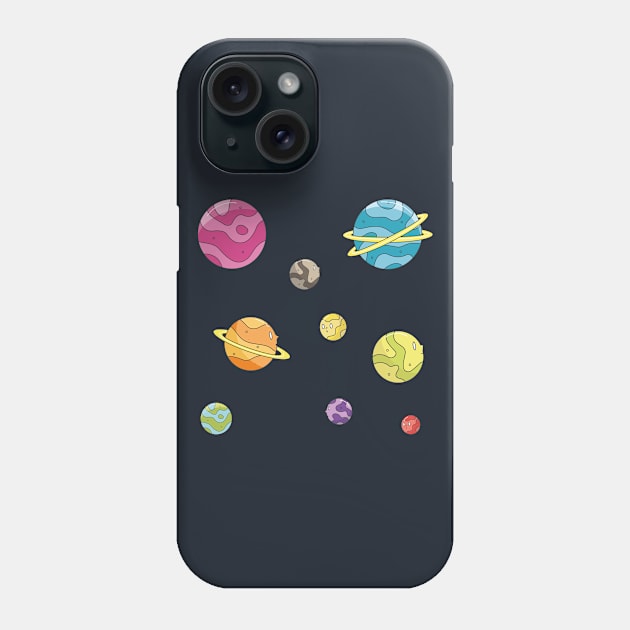 Planets Phone Case by Pink Panda Creations