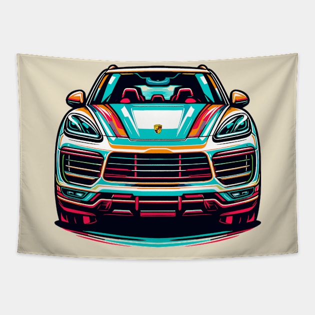 Porsche Cayenne Tapestry by Vehicles-Art