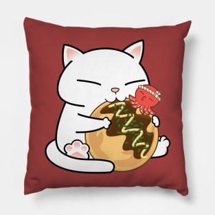 Chubby Cat Takoyaki Pillow