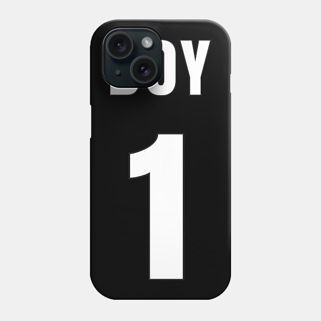 BOY NUMBER 1 FRONT-PRINT Phone Case by mn9