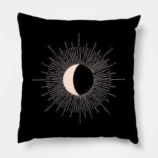 Abstract Moon burst Pillow