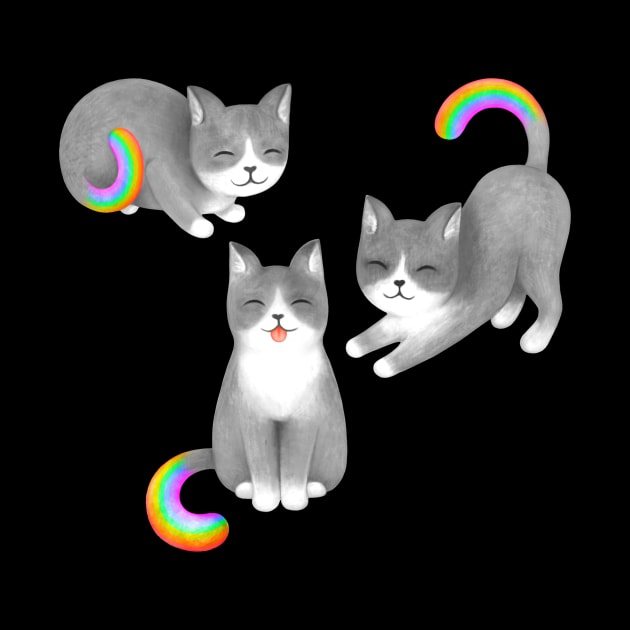 Happy Rainbow Cats by PerrinLeFeuvre