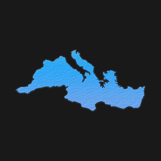 Mediterranean Sea Outline by gorff