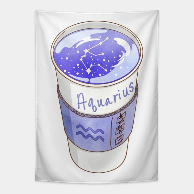 Aquarius Takeaway Tapestry by Avery Ota