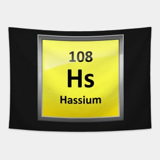 Hassium Periodic Table Element Symbol Tapestry