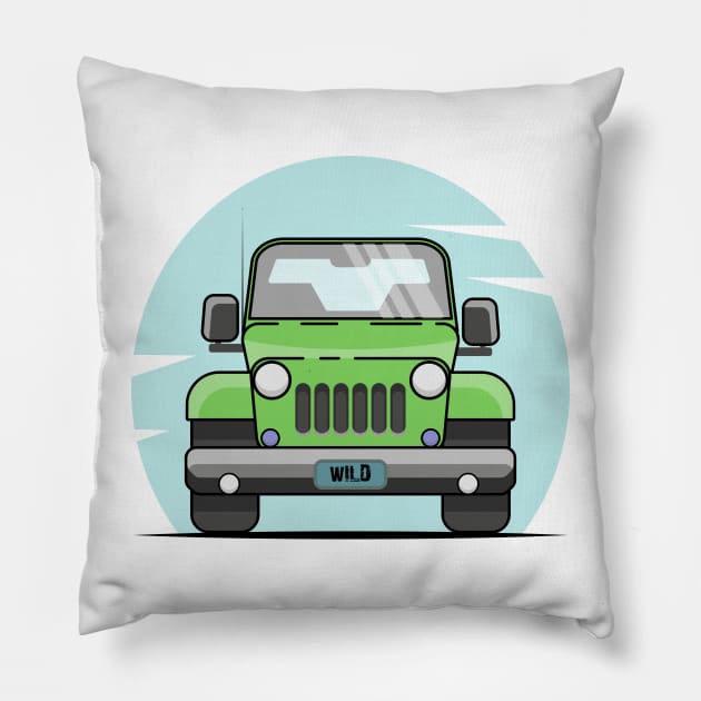 4x4, adventure, car Pillow by IDesign23