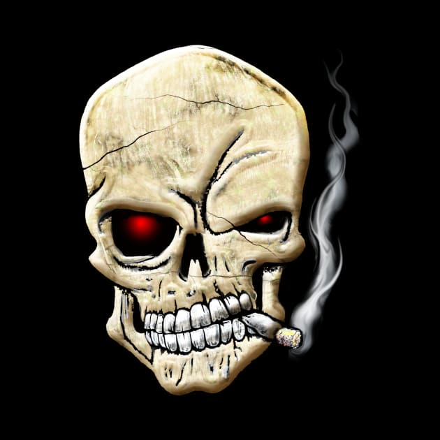 Smokin' Skull by the Mad Artist