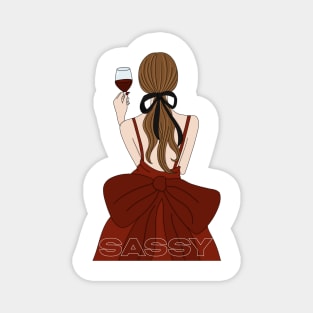 Sassy Lady Design Magnet
