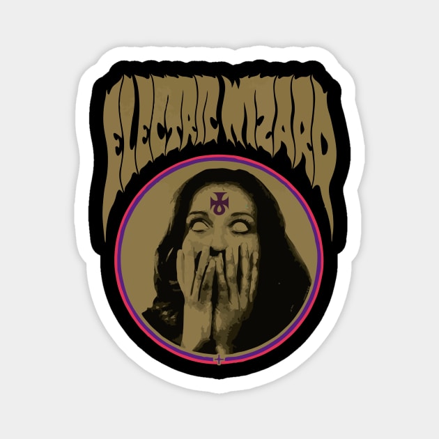 Electric Wizard Magnet by Beata Lazaro