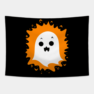 Cute Halloween Ghost Tapestry