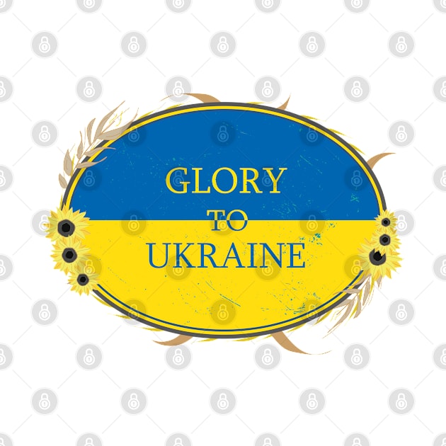 Glory To Ukraine Slava Ukraini by IbaraArt