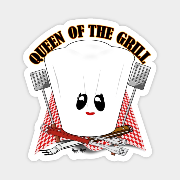 Queen of the Grill Magnet by Gravityx9