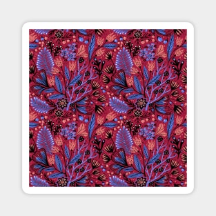 Floral Nature Pattern Magnet