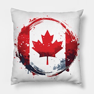 Happy Canada Day Canadian Flag Pillow