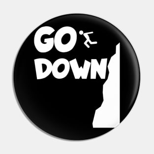 Cliff jumping go down Pin