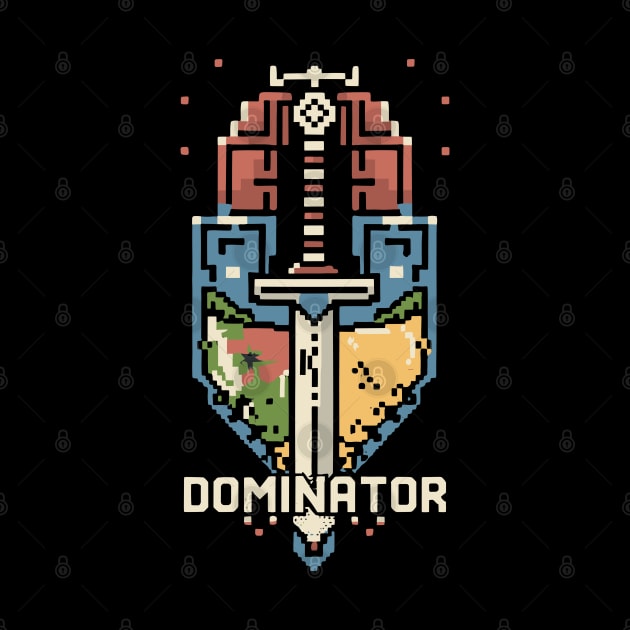 DOMINATOR 8bit Pixel retro gaming by XYDstore