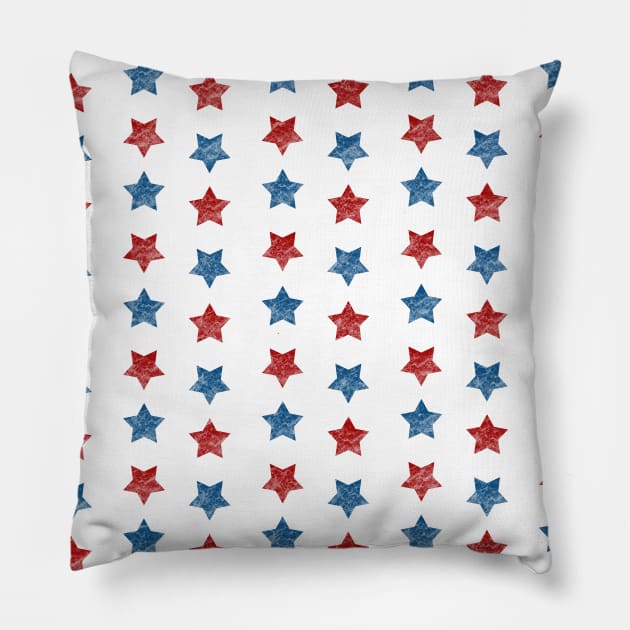 4th of July Independence Day pattern Pillow by valentinahramov