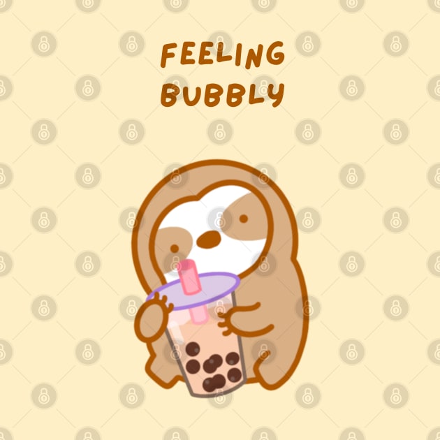 Feeling Bubbly Boba Sloth by theslothinme