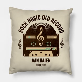 vintage cassette old music record b9 Pillow