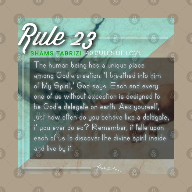 40 RULES OF LOVE - 23 by Fitra Design