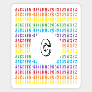 Letter C Names Aufkleber Teepublic De