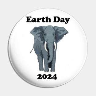 Earth Day Elephant 2024 Pin