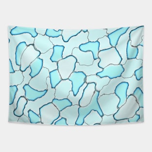 Unique Military Camouflage Army Blue Aqua Camo Pattern Tapestry