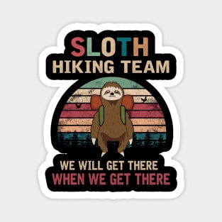 SLOTH HIKING TEAM Magnet