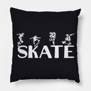 Skate Skateboarder Saying Pillow