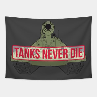 Tanks Never Die Tapestry