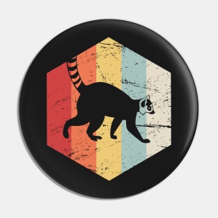 Retro 70s Lemur Pin