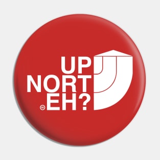 UP NORT EH? MICHIGAN Pin