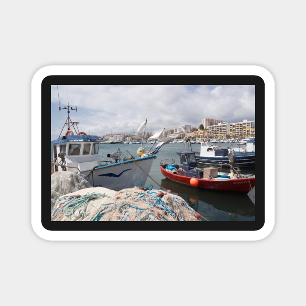 Fishing boats in Spain. Magnet by sma1050