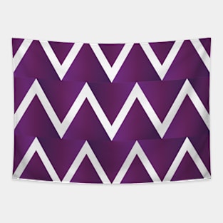 Whole Lotta Triangles - purple - zig zag Tapestry
