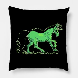 Alien horse Pillow