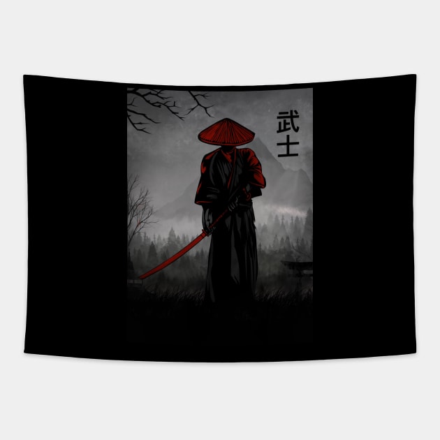 Samurai x bushido Tapestry by Kalpataru