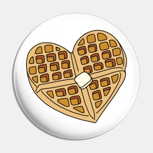 Heart Shaped Waffle Pin