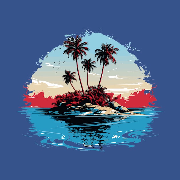 Tropical Island by MutedTees