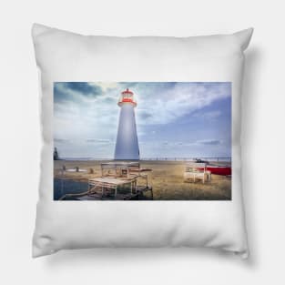 Point Prim Lighthouse P.E.I. Canada 5 Pillow