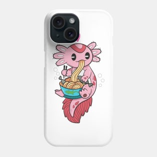 axolotl ramen Phone Case