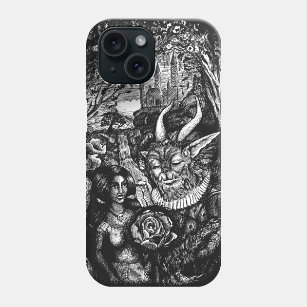 Beauty & The Beast Phone Case by LewyLewy