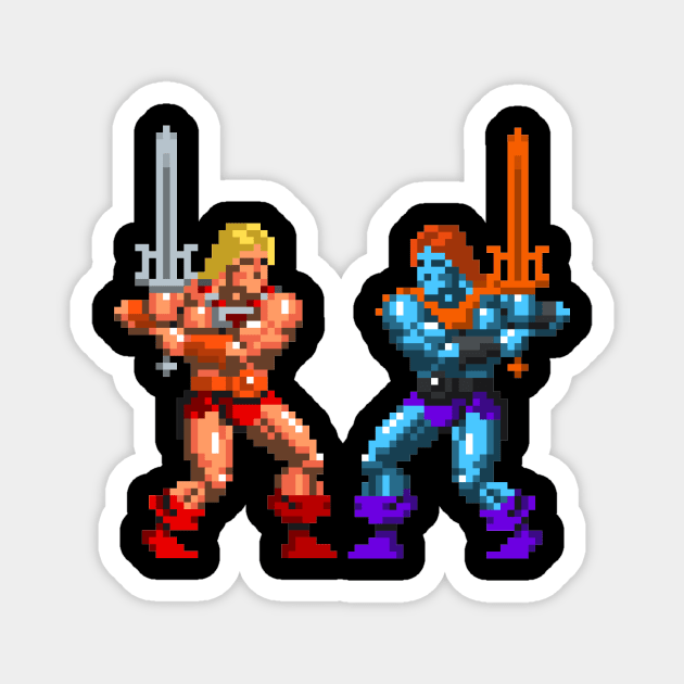 He-Man Vs. Faker Magnet by Chaosblue