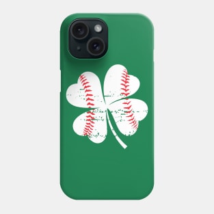 Lucky Baseball St Patricks Day Gift Men Catcher Shamrock Phone Case