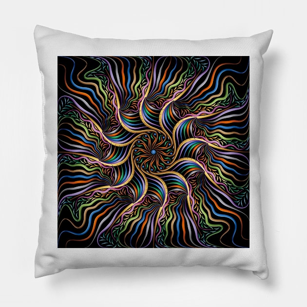 Golden Curls Pillow by becky-titus