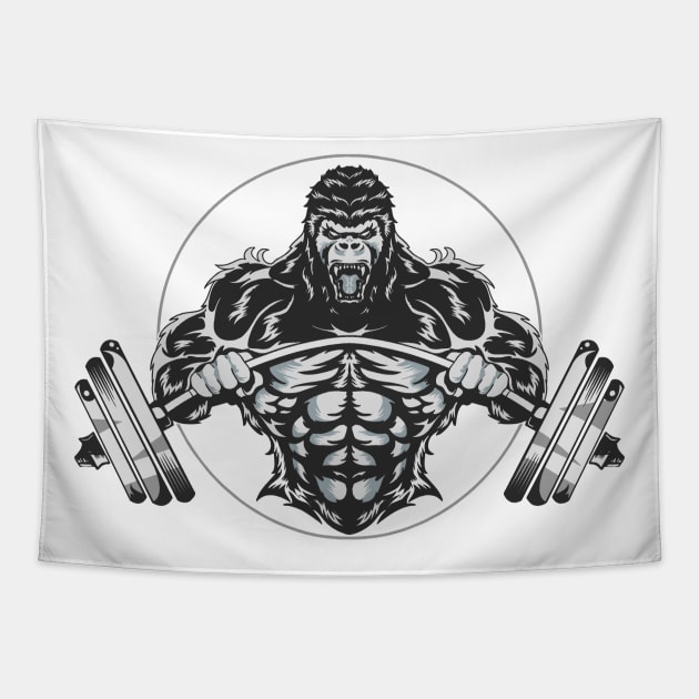 Gym beast Tapestry by patricks_workout