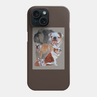 English Bulldog Medley Phone Case