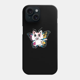 Cat butterfly Phone Case