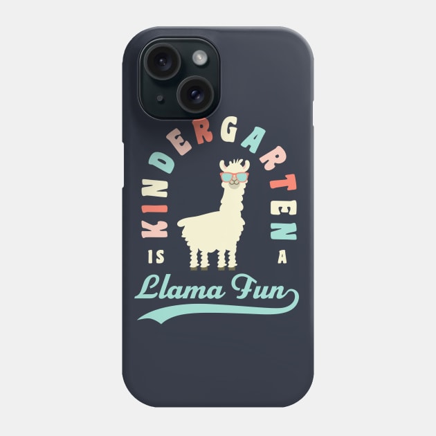 Kindergarten Teacher Llama Fun Back To School Phone Case by PodDesignShop