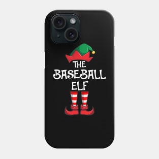 Baseball Elf Matching Family Christmas Sporty Phone Case